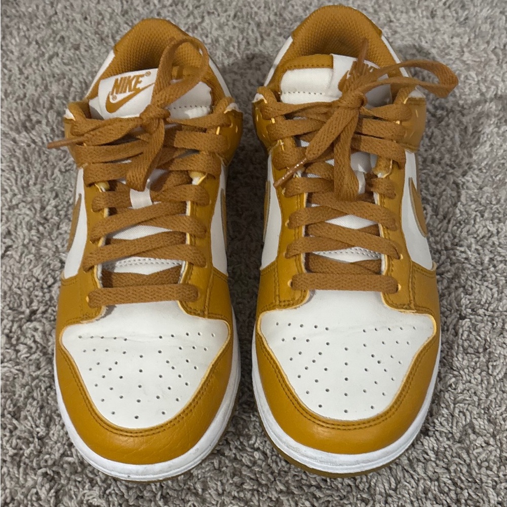 Nike dunk low White and Tan Sneakers